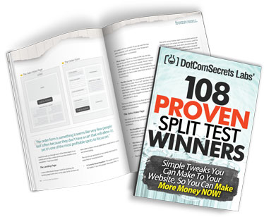 Excellent Digital Marketing Guide called 108 Proven Split Test Winners